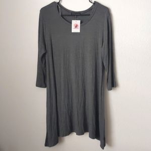 Charcoal Tunic Dress